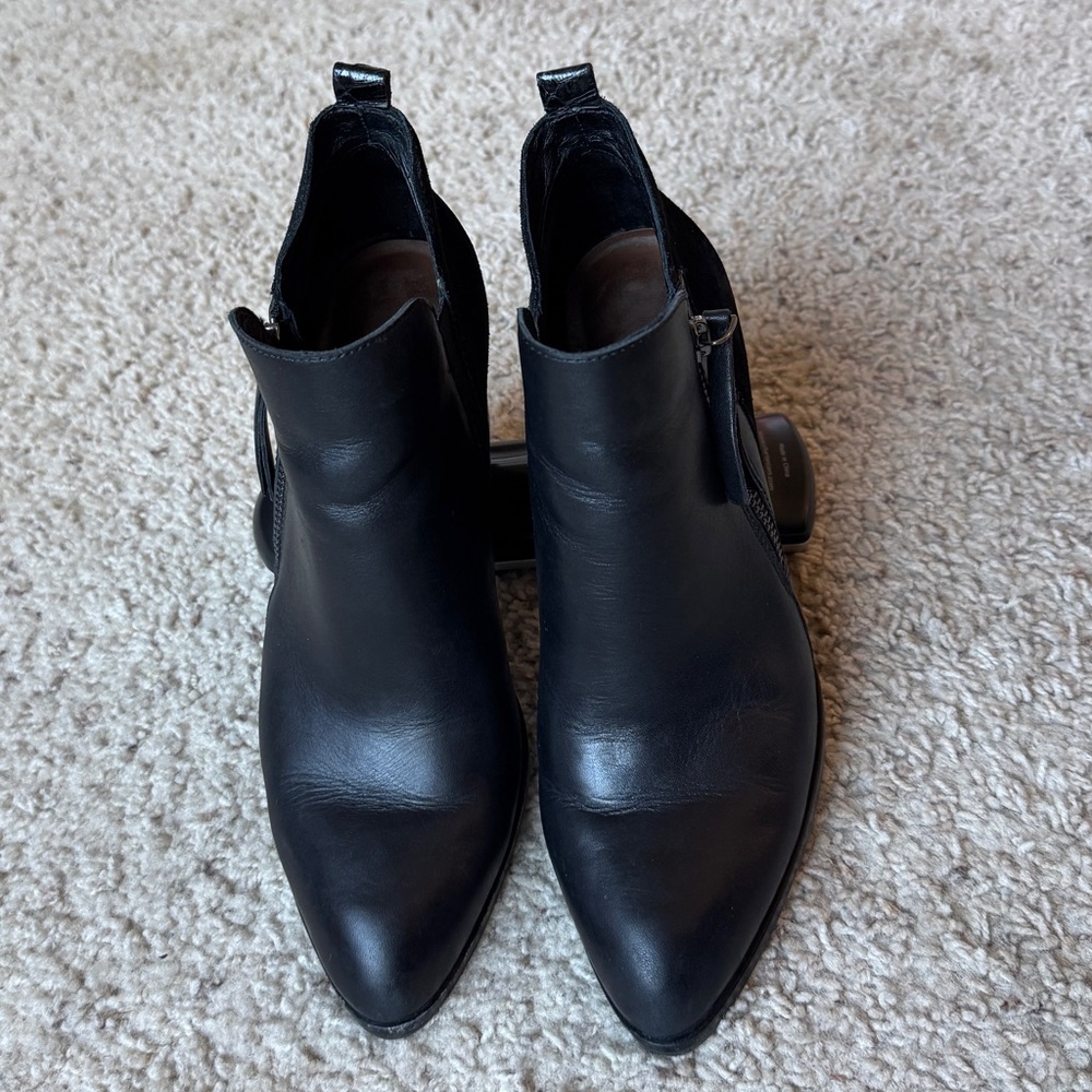Donald J. Pliner Sleek Black Ankle Boots